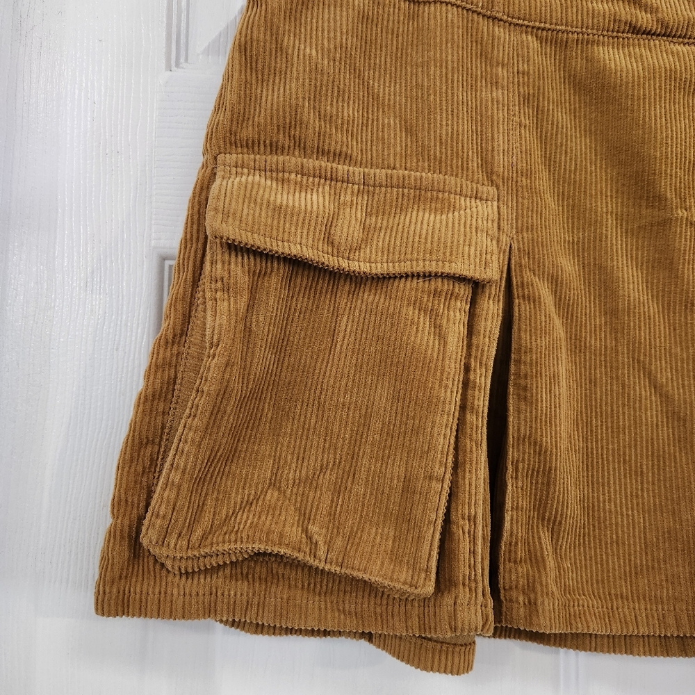 Corduroy Mini Skirt with Pockets - Picture 2 of 12